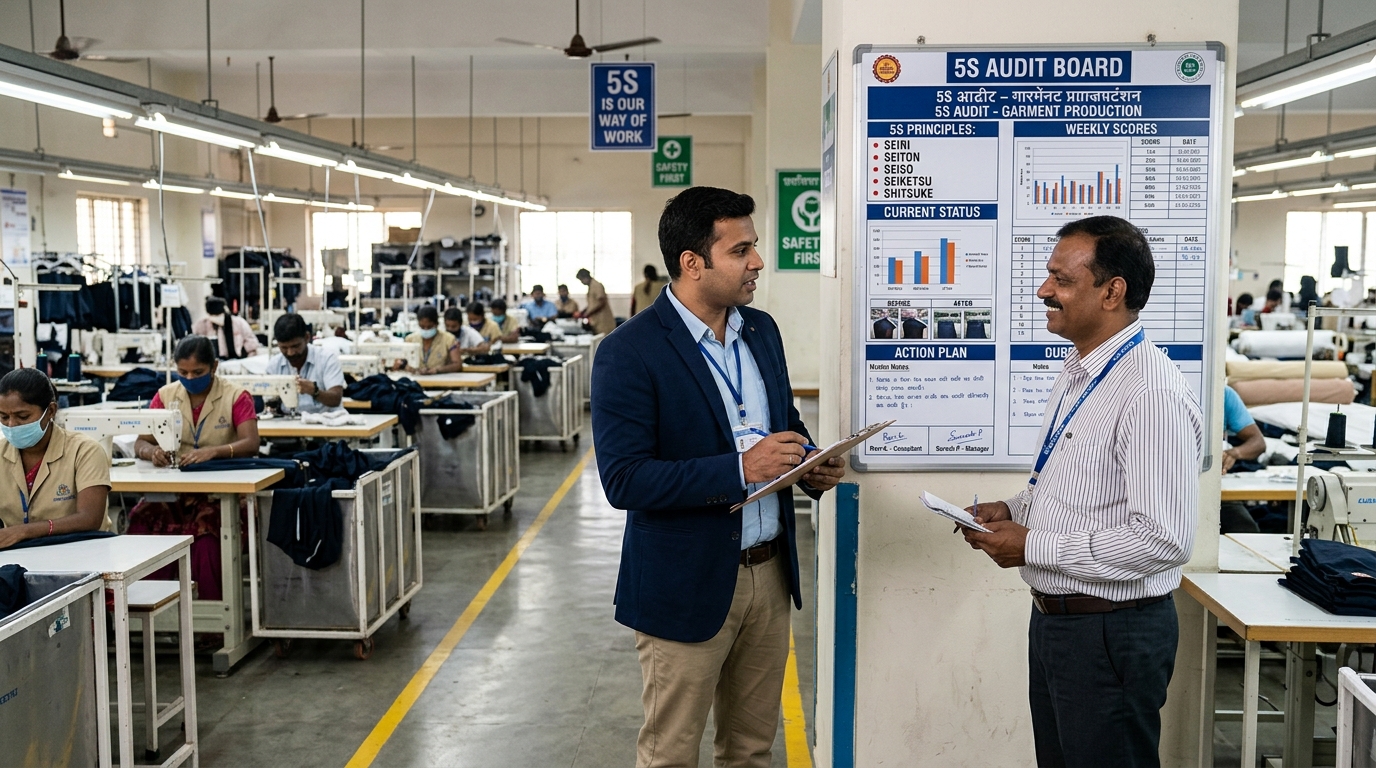 Why Most Indian Garment Factories Fail to Sustain 5S After Consultants Leave